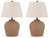 Scantor 2-Piece Table Lamp Set in Rust - PKG016437