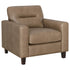 Scotland 2-piece Faux Leather Upholstered Sofa Set Brown - 504669