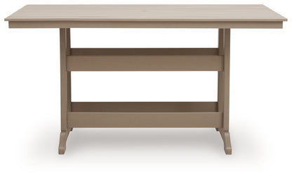 Seacliff Beach Medium Brown Outdoor Counter Height Dining Table - PCP228-642