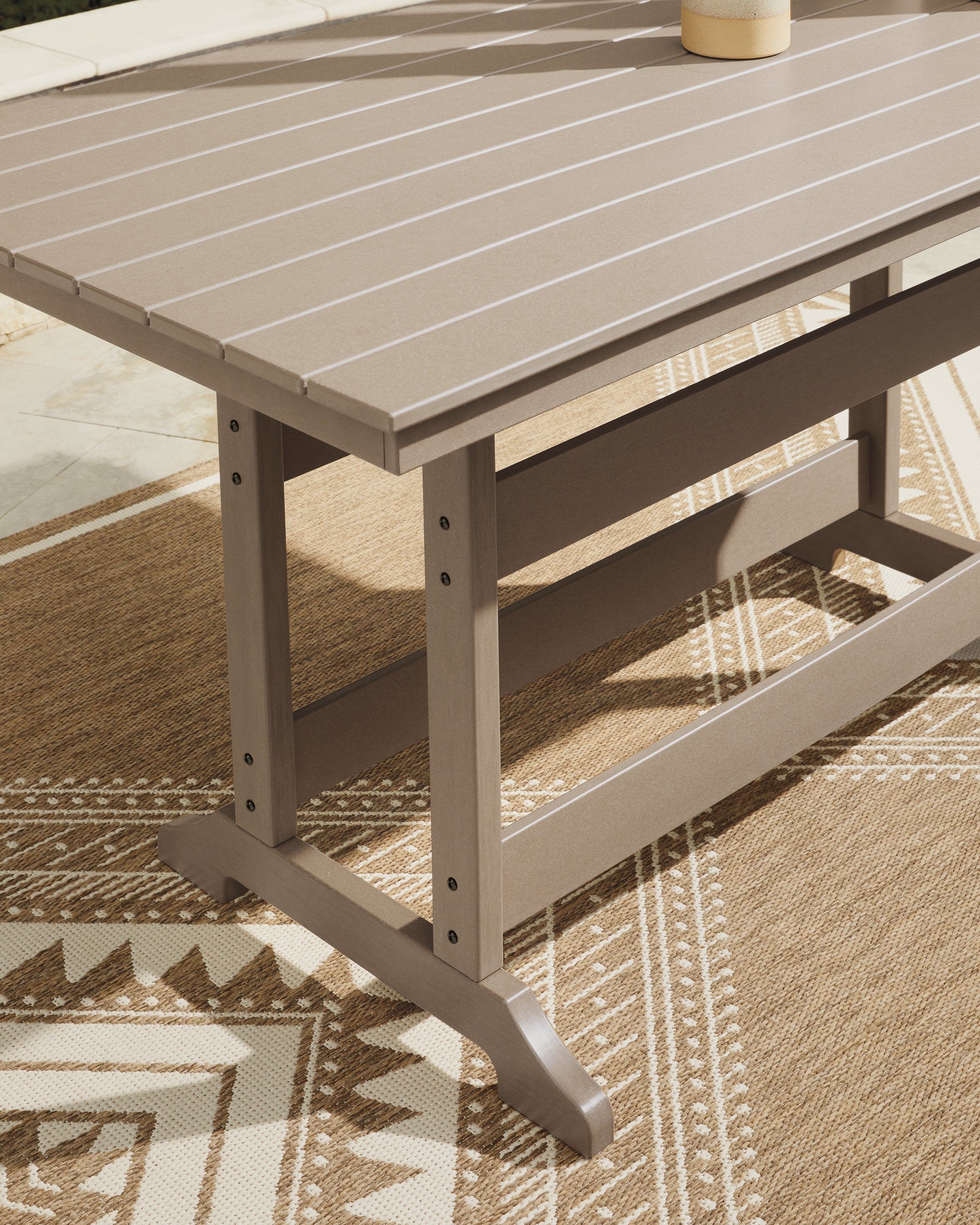 Seacliff Beach Medium Brown Outdoor Counter Height Dining Table - PCP228-642