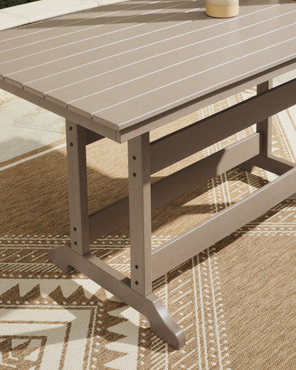 Seacliff Beach Medium Brown Outdoor Counter Height Dining Table - PCP228-642