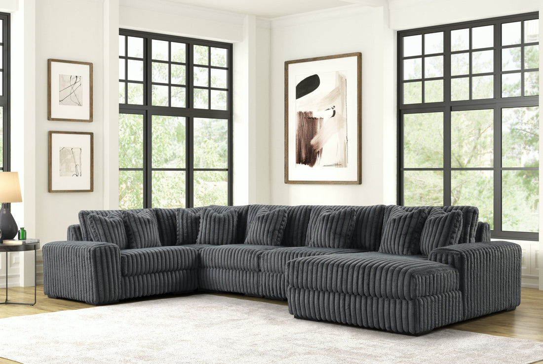 SEASONS2 CHARCOAL 5PC Sectional - Seasons2 Charcoal