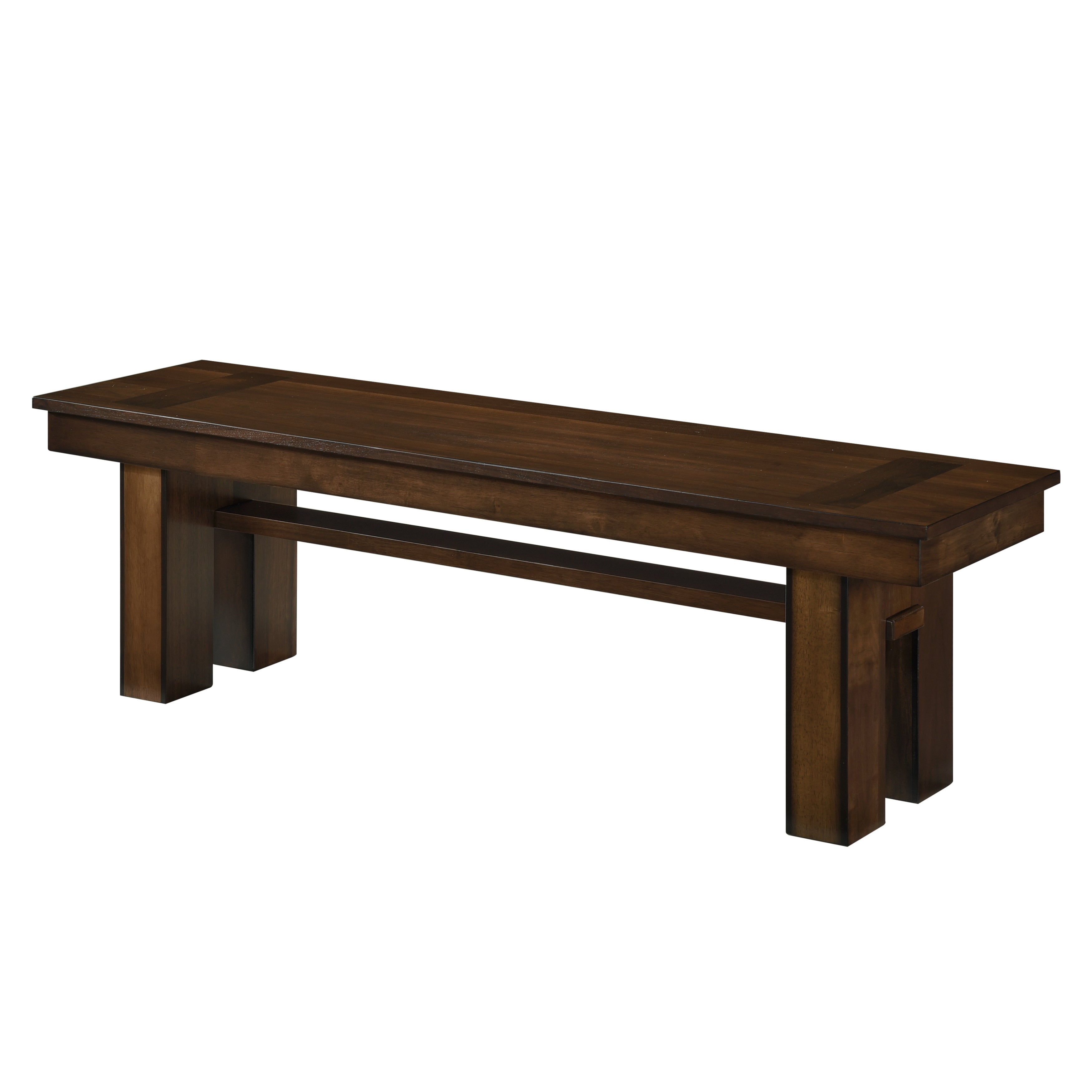Sedley Walnut/Rustic Black 6pc set (TABLE + 4 SIDE CHAIRS + 1 BENCH) - 5415RF-78*6