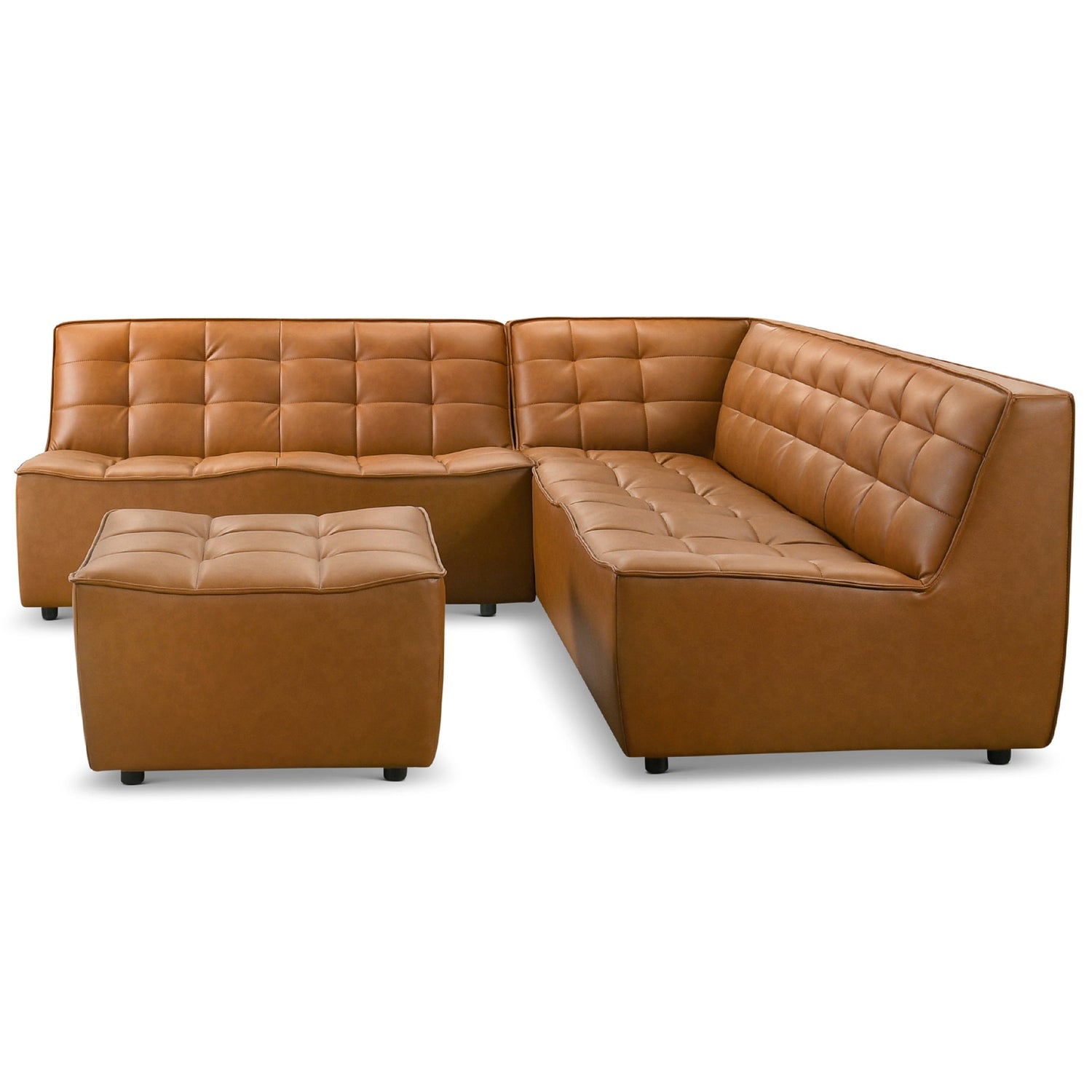 Selen Comfy &amp; Chic Corner Sectional Sofa with Ottoman - CSC00401501