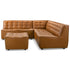 Selen Comfy & Chic Corner Sectional Sofa with Ottoman - CSC00401501
