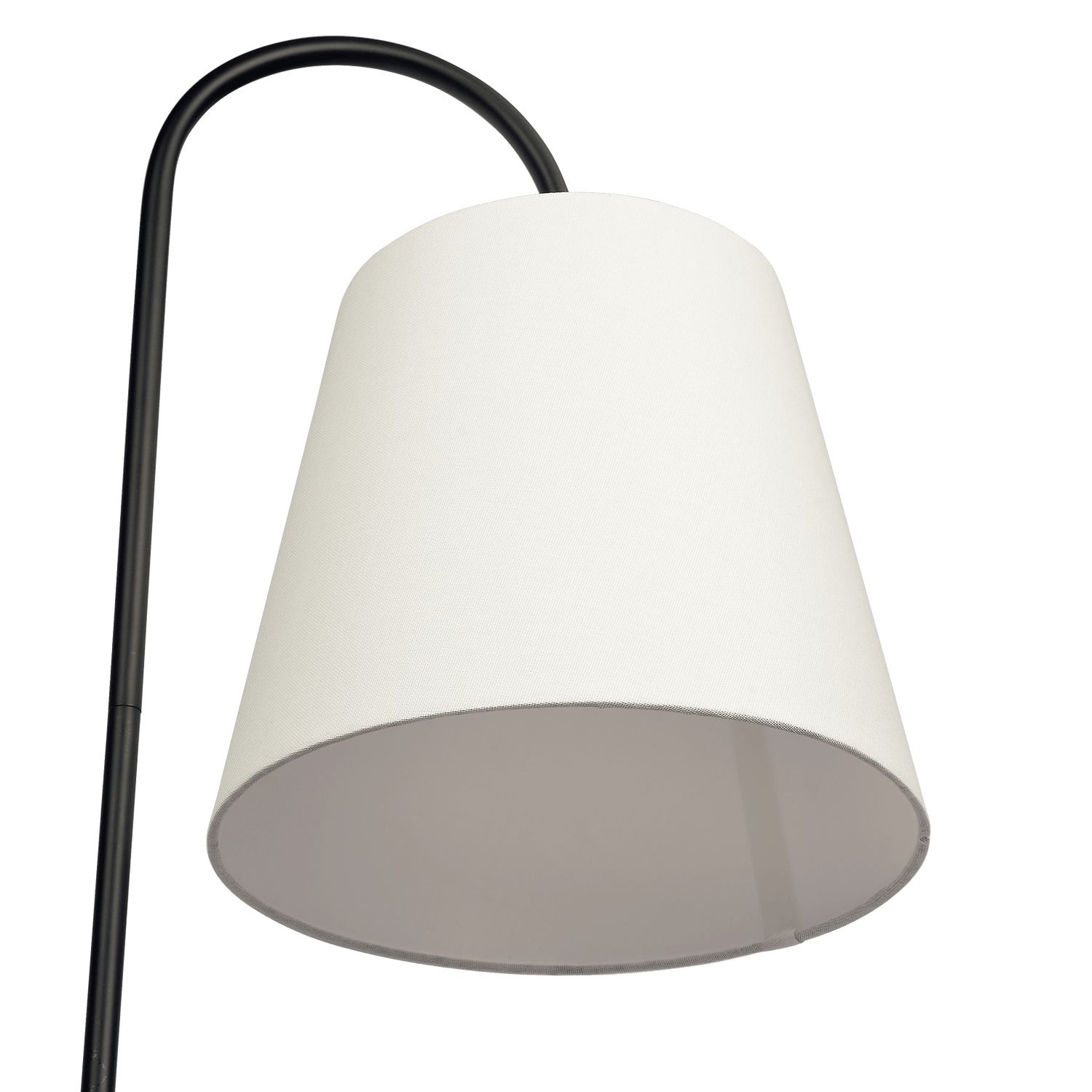 Seoul Black Floor Lamp with Rotary Switch Wood Table Metal Base - FLL03701601