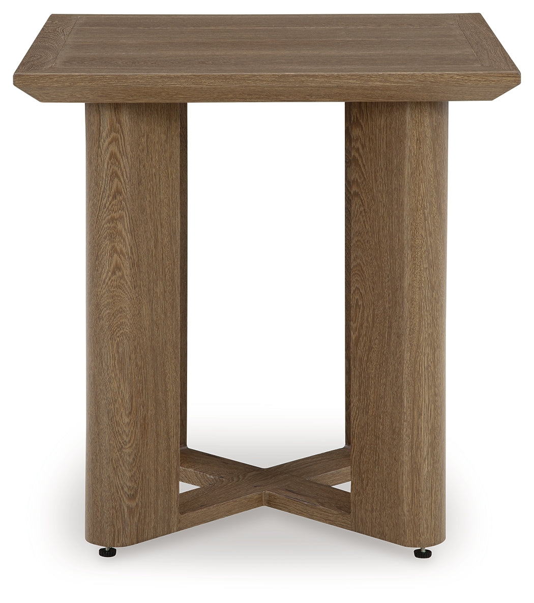Serene Bay Dark Brown Outdoor End Table - P671-702
