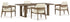 Serene Bay Outdoor Dining Table and 4 Chairs in Dark Brown from Ashley - Luna Furniture
