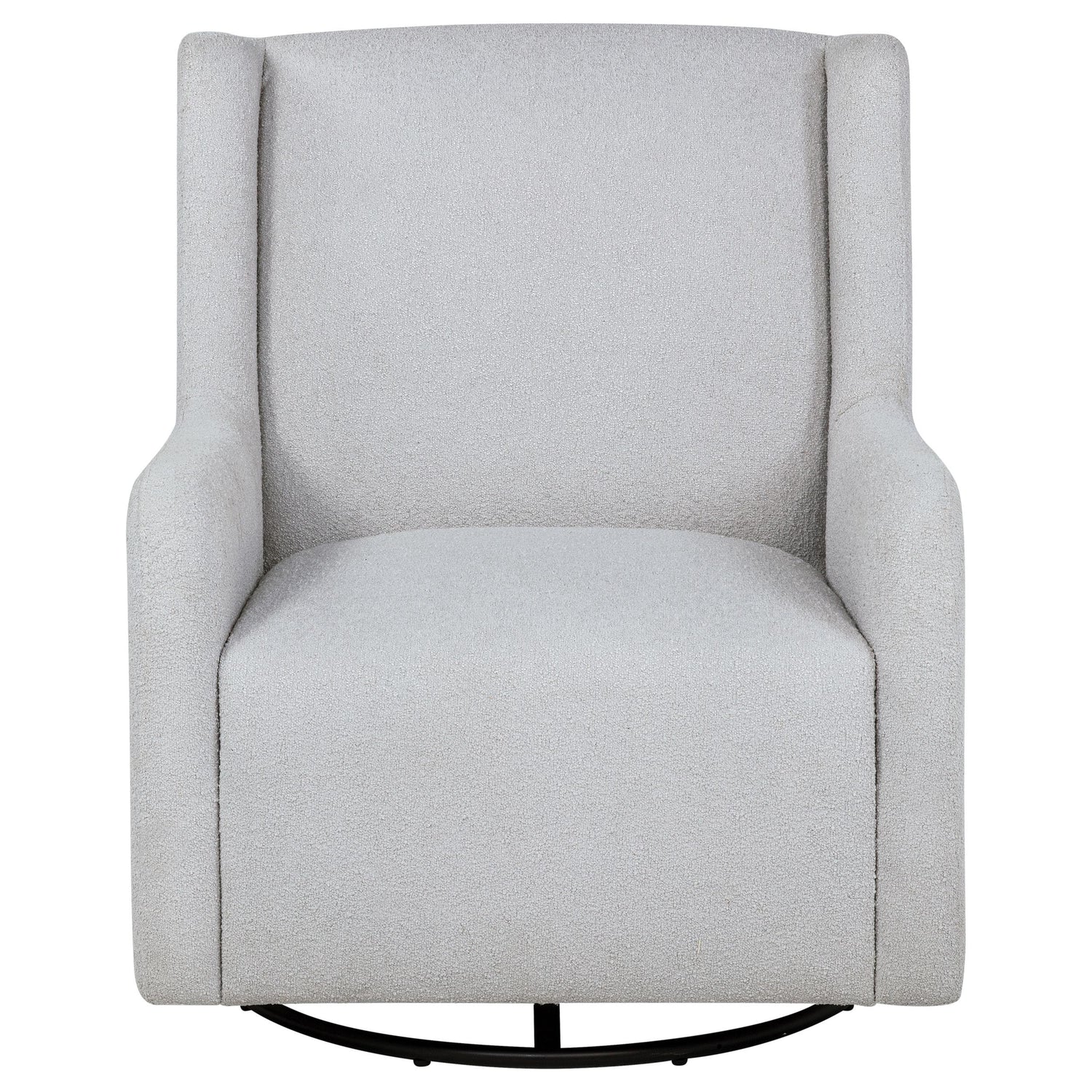 Serra Boucle Upholstered Swivel Glider Recliner Dove Grey - 902454