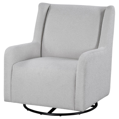 Serra Boucle Upholstered Swivel Glider Recliner Dove Grey - 902454