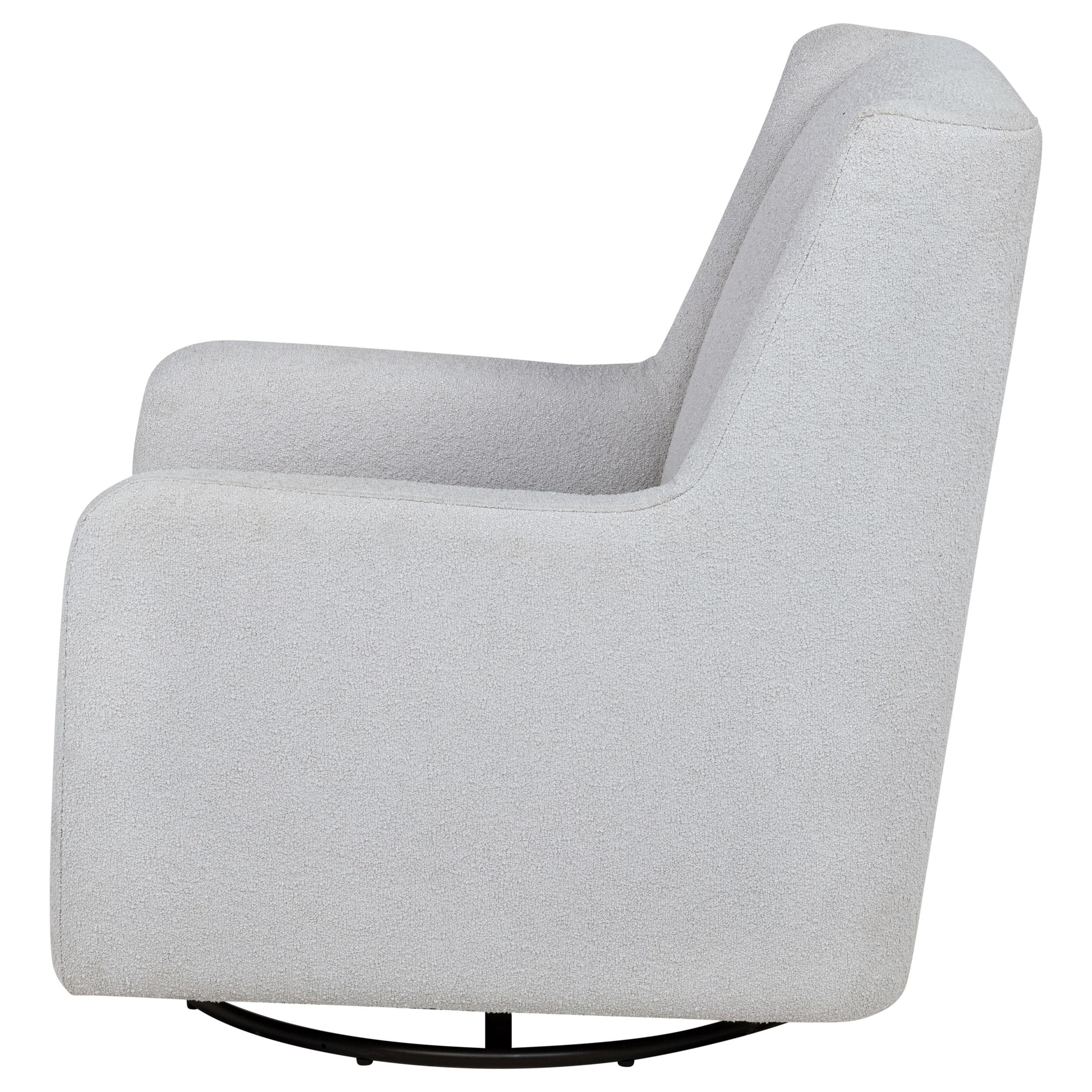 Serra Boucle Upholstered Swivel Glider Recliner Dove Grey - 902454