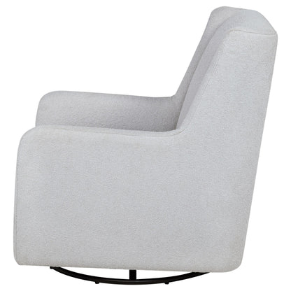 Serra Boucle Upholstered Swivel Glider Recliner Dove Grey - 902454