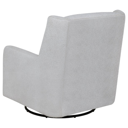 Serra Boucle Upholstered Swivel Glider Recliner Dove Grey - 902454