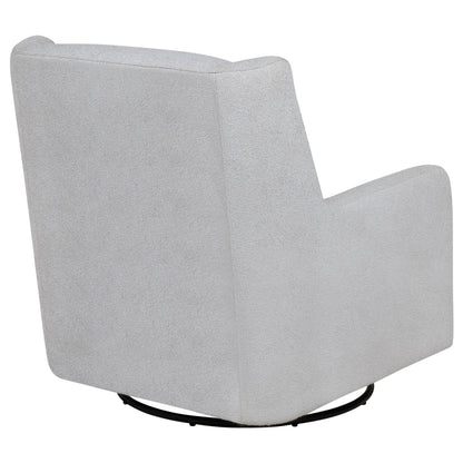 Serra Boucle Upholstered Swivel Glider Recliner Dove Grey - 902454