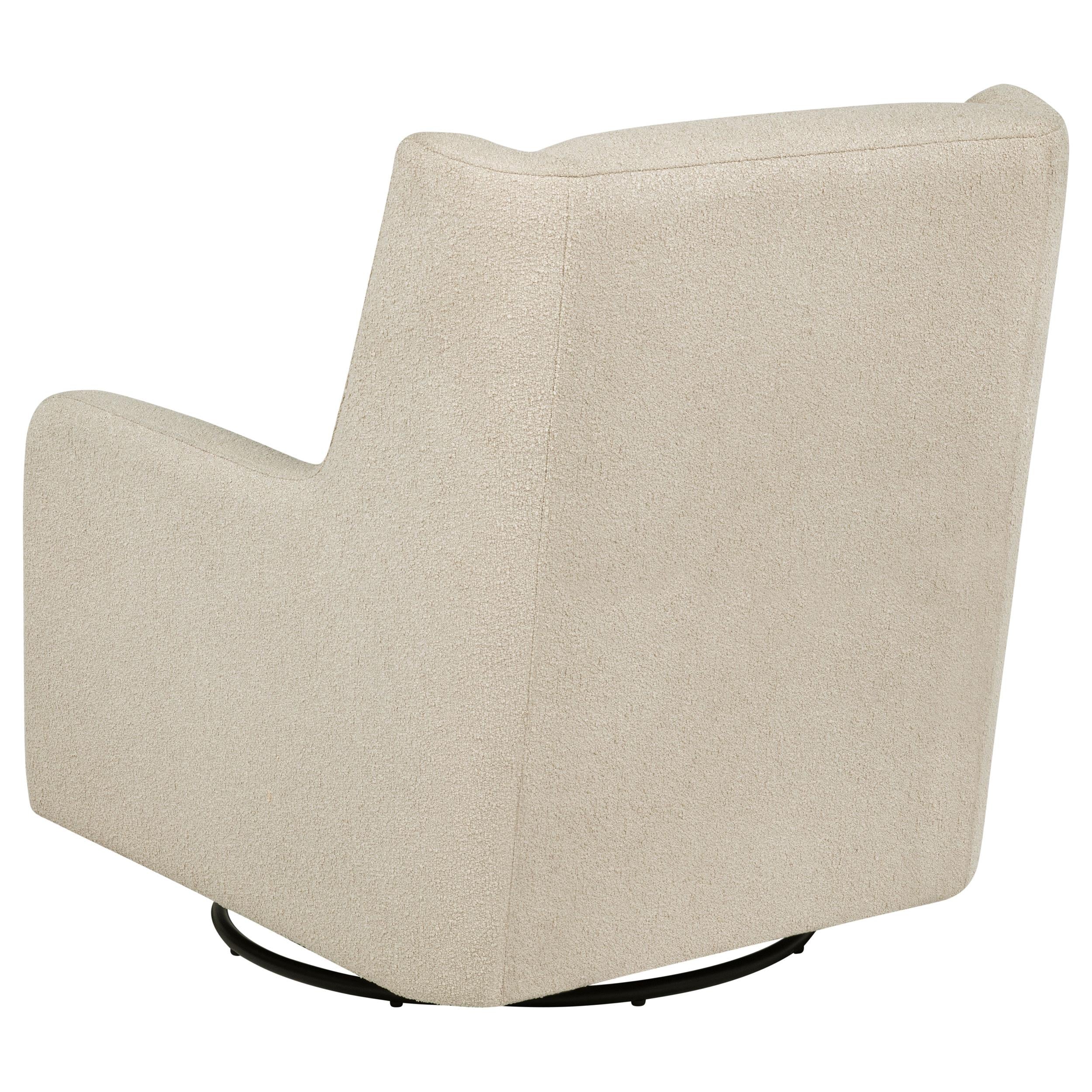Serra Boucle Upholstered Swivel Glider Recliner Sandy Beige - 902453