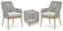 Seton Creek 2 Outdoor Chairs with End Table in Gray from Ashley - Luna Furniture
