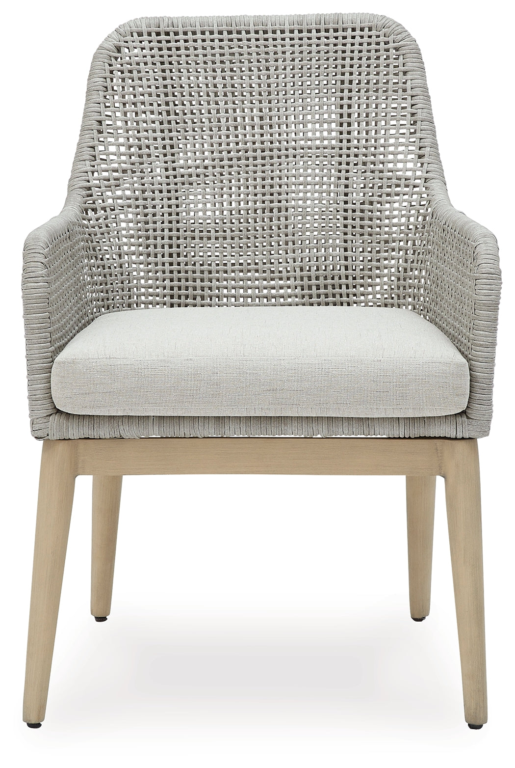Seton Creek 2 Outdoor Chairs with End Table in Gray from Ashley - Luna Furniture