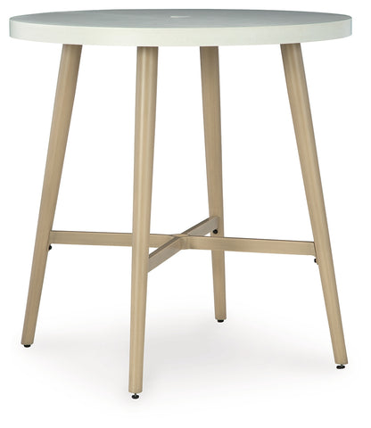 Seton Creek Beige Outdoor Bar Table - P798-613