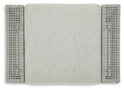 Seton Creek Outdoor Lounge Chair and Ottoman in Gray from Ashley - Luna Furniture