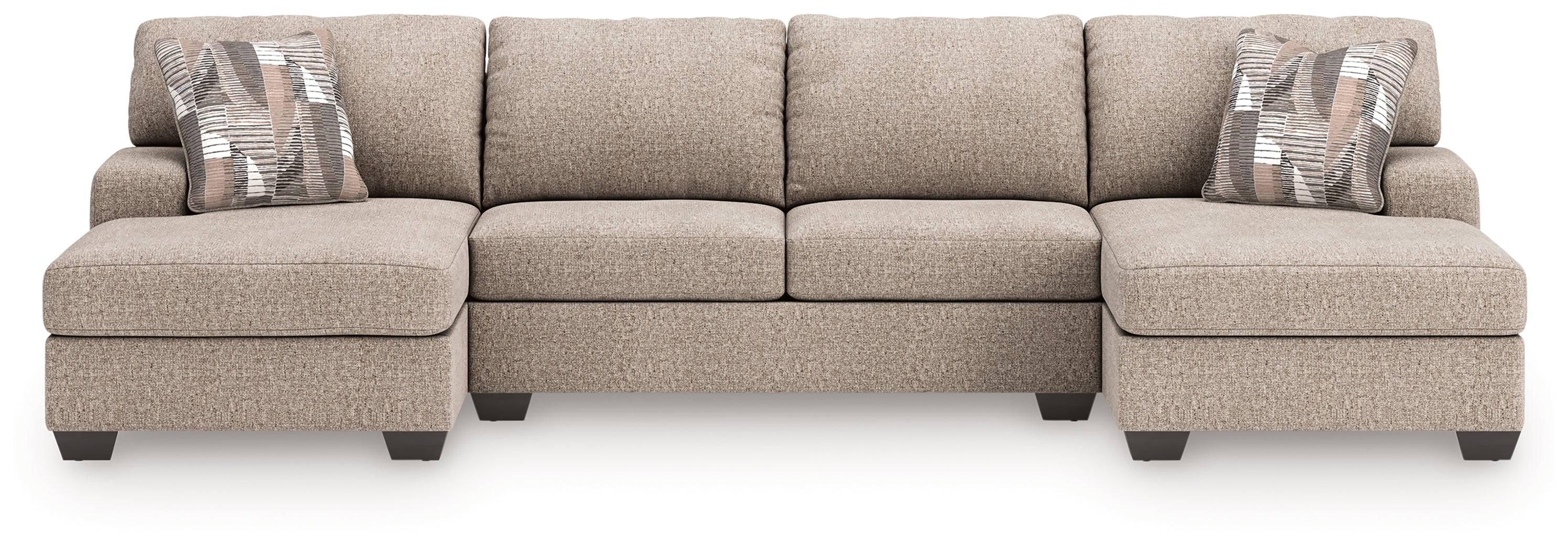 Seyler Lane Hemp 3-Piece Sectional with Double Chaise - 48404S7