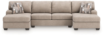 Seyler Lane Hemp 3-Piece Sectional with Double Chaise - 48404S7