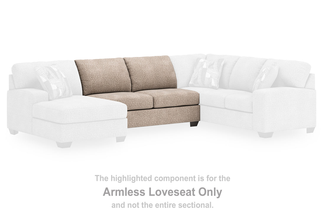 Seyler Lane Hemp Armless Loveseat - 4840434