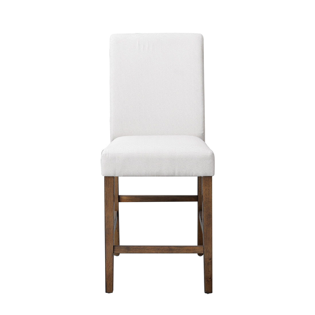 SH1185BRN-24 UPHL COUNTER HEIGHT CHAIR, BROWN FABRIC, Set of 2 - SH1185BRN-24