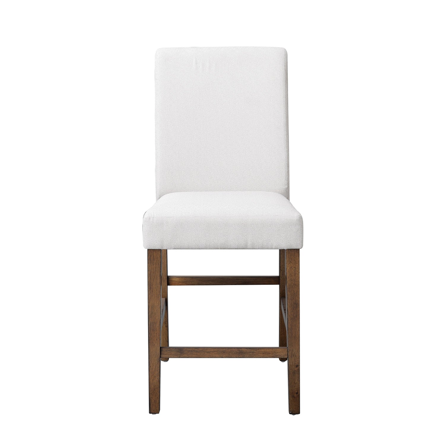 SH1185BRN-24 UPHL COUNTER HEIGHT CHAIR, BROWN FABRIC, Set of 2 - SH1185BRN-24