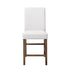 SH1185BRN-24 UPHL COUNTER HEIGHT CHAIR, BROWN FABRIC, Set of 2 - SH1185BRN-24