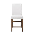 SH1185BRN-24 UPHL COUNTER HEIGHT CHAIR, BROWN FABRIC, Set of 2 - SH1185BRN-24