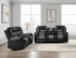 SH8890BLK-2 RECLINING LOVESEAT W/CONSOLE & PW OUTLET AND CUP HOLDERS - SH8890BLK-2