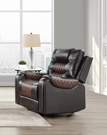 SH8890BRW-1 GLIDER RECLINING CHAIR - SH8890BRW-1