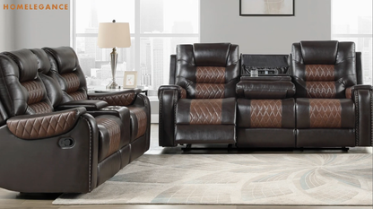 SH8890BRW*2 2PC; SOFA &amp; LOVESEAT - SH8890BRW*2