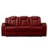 SH8895RED-3 PW D. RECLN SOFA W/ CONSOLE, PW HEADRESTS, LED LIGHT/SPEAKERS - SH8895RED-3