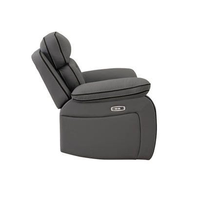 SH8898GRY-1 PW RECLN CHAIR W/ PW HEADREST - SH8898GRY-1
