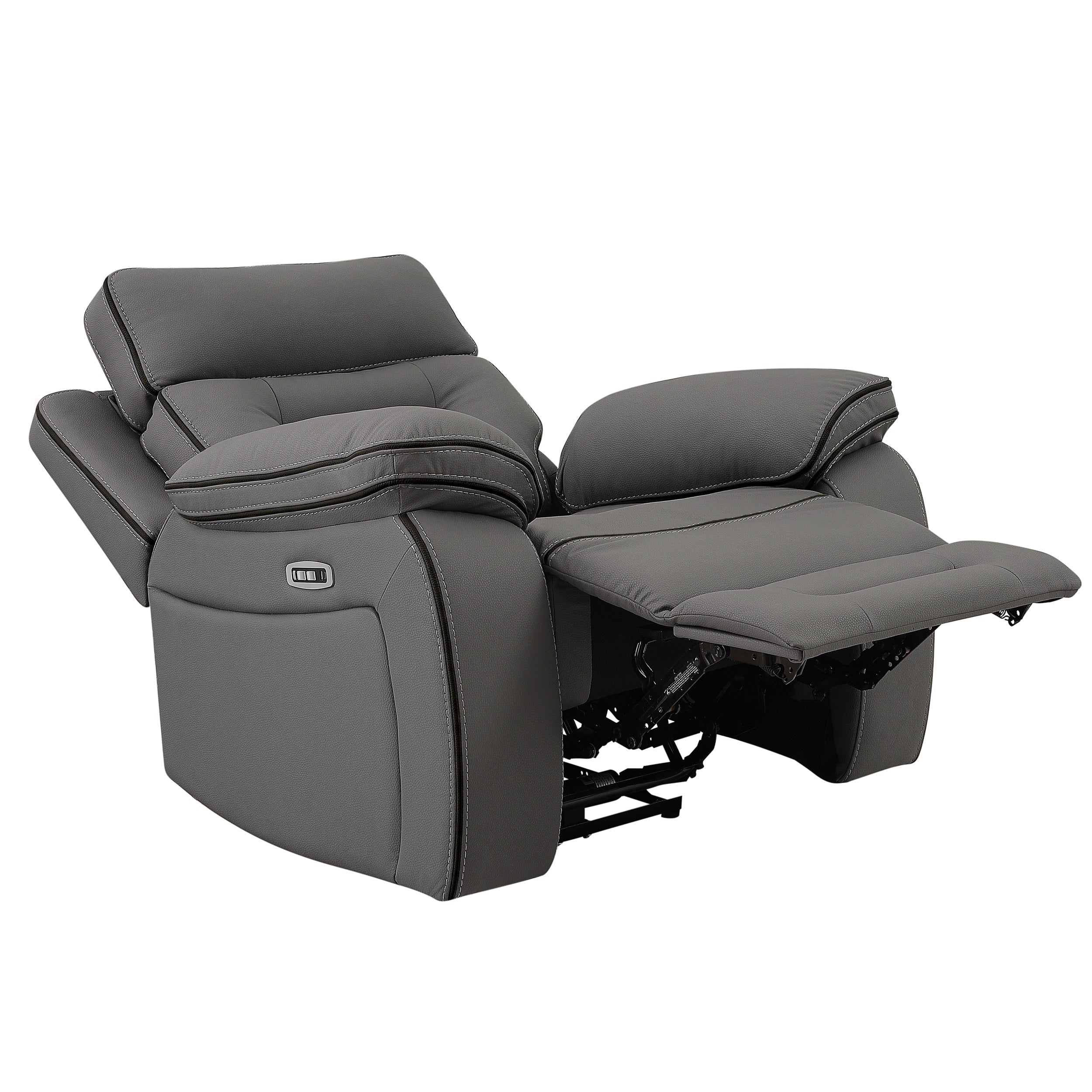 SH8898GRY-1 PW RECLN CHAIR W/ PW HEADREST - SH8898GRY-1
