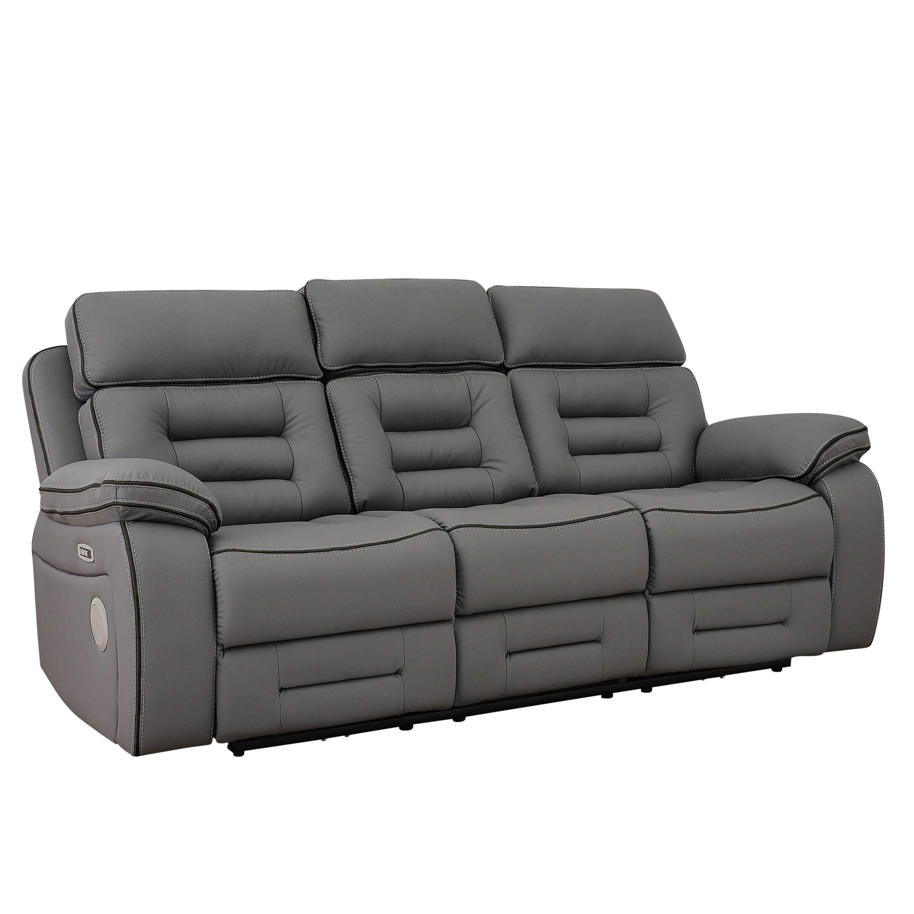 SH8898GRY*2 2PC SET: SOFA, LOVE - SH8898GRY*2