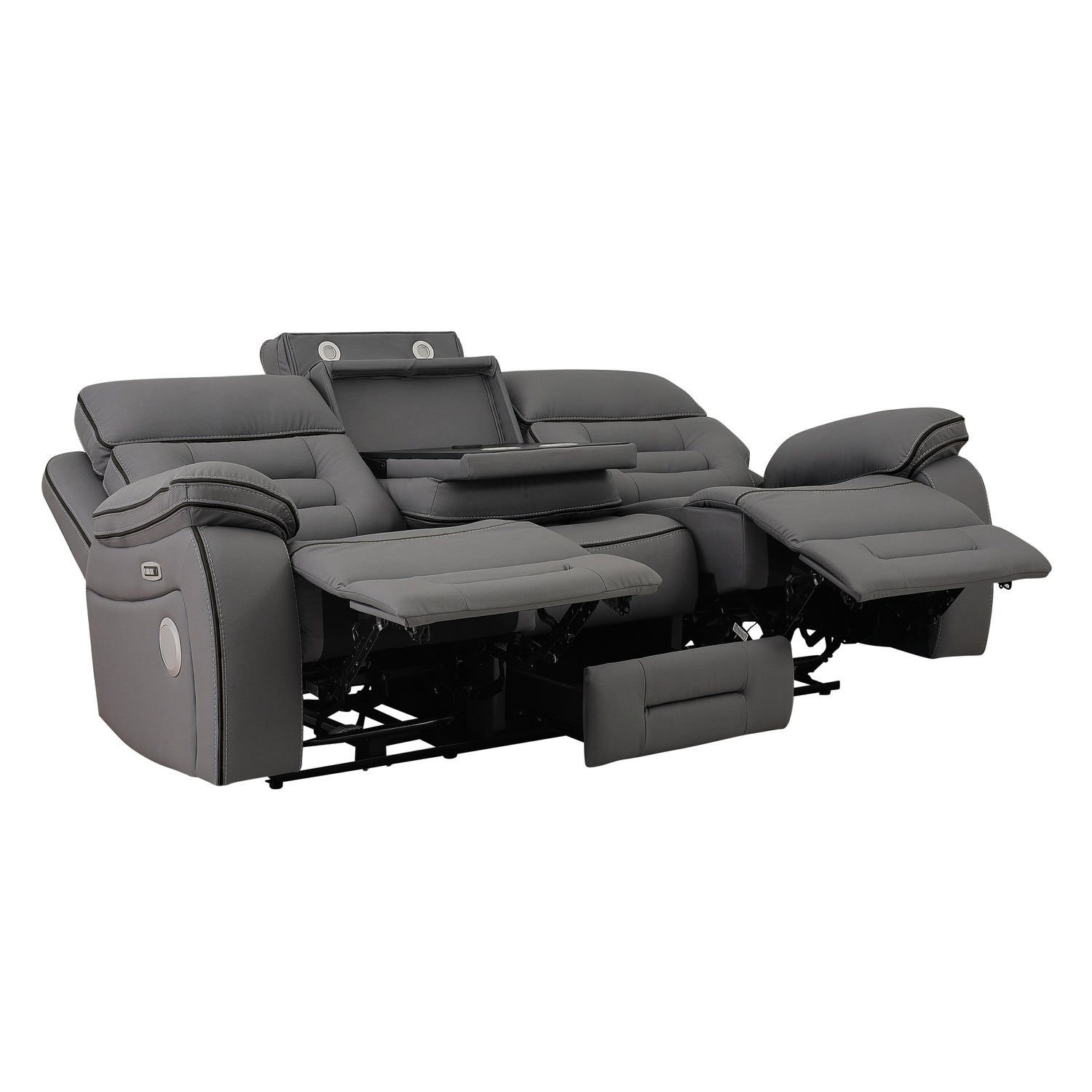 SH8898GRY*2 2PC SET: SOFA, LOVE - SH8898GRY*2