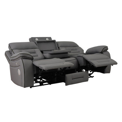 SH8898GRY*2 2PC SET: SOFA, LOVE - SH8898GRY*2
