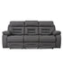 SH8898GRY-3 PW RECLN SOFA W/ PW HEADREST, SPEAKER, DROPDOWN TBL, CUP HOLDER, READ LIGHT & DRAWER BOX - SH8898GRY-3