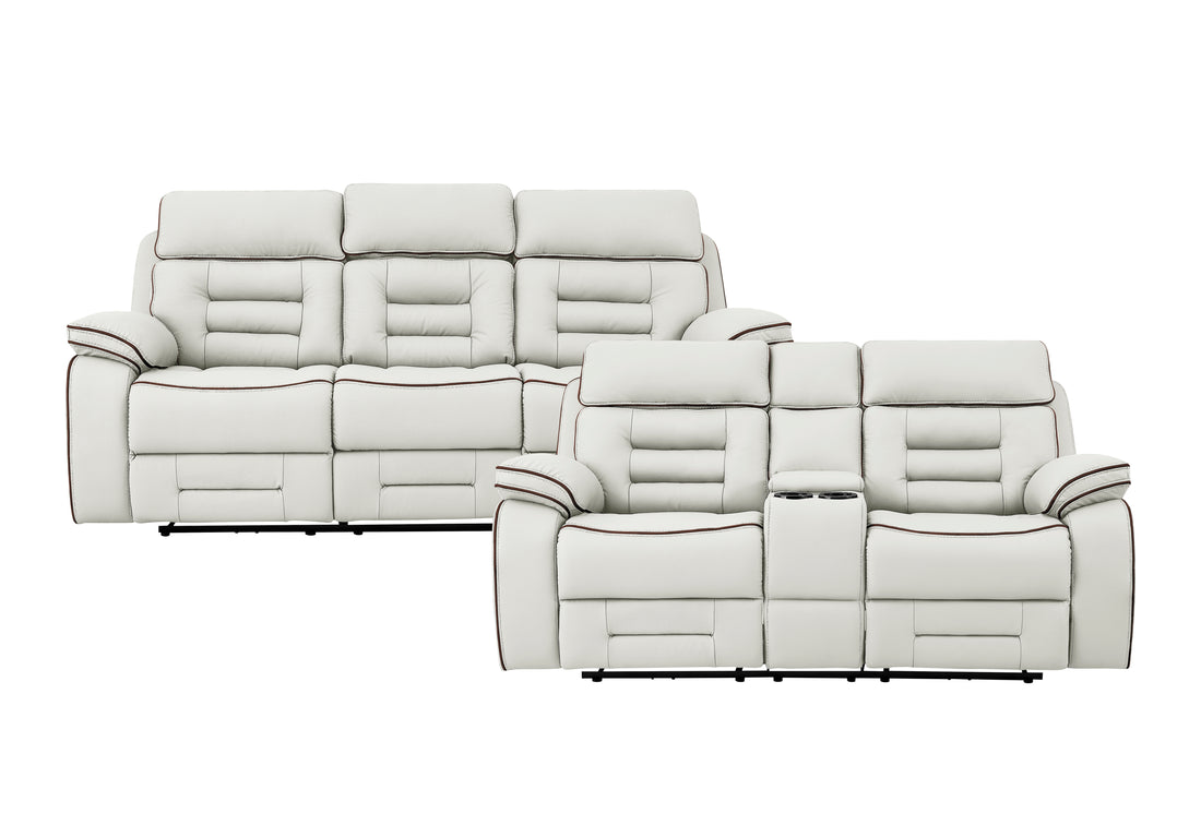SH8898WHT*2 2PC SET: SOFA, LOVE - SH8898WHT*2