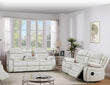 SH8898WHT-3 PW RECLN SOFA W/ PW HEADREST, SPEAKER, DROPDOWN TBL, CUP HOLDER, READ LIGHT & DRAWER BOX - SH8898WHT-3