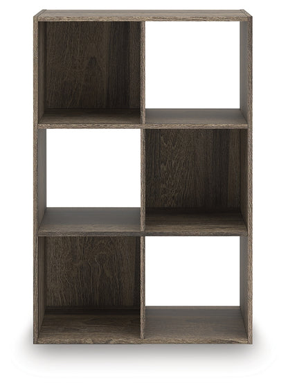 Shallifer Brown Six Cube Organizer - EA1104-3X2