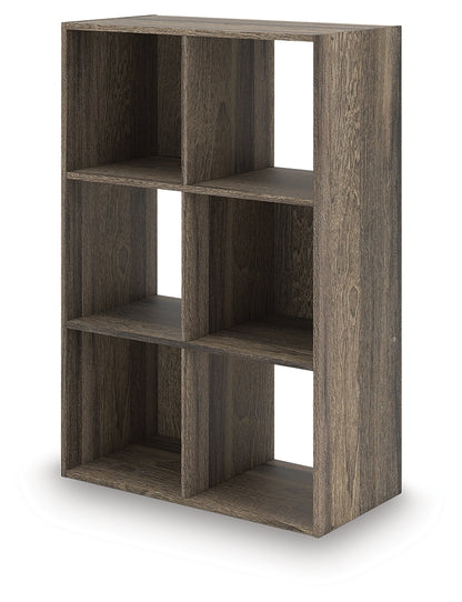 Shallifer Brown Six Cube Organizer - EA1104-3X2