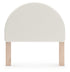 Shapella White/Tan Full Upholstered Panel Headboard - PCB1566-87