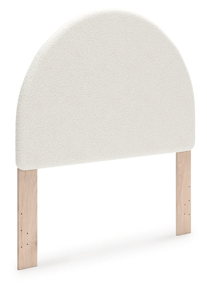 Shapella White/Tan Full Upholstered Panel Headboard - PCB1566-87