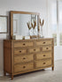 Sharlance Brown Dresser and Mirror - B895B1