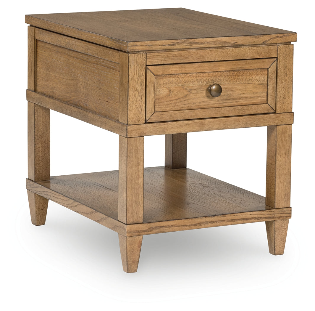 Sharlance Light Brown End Table - T655-3