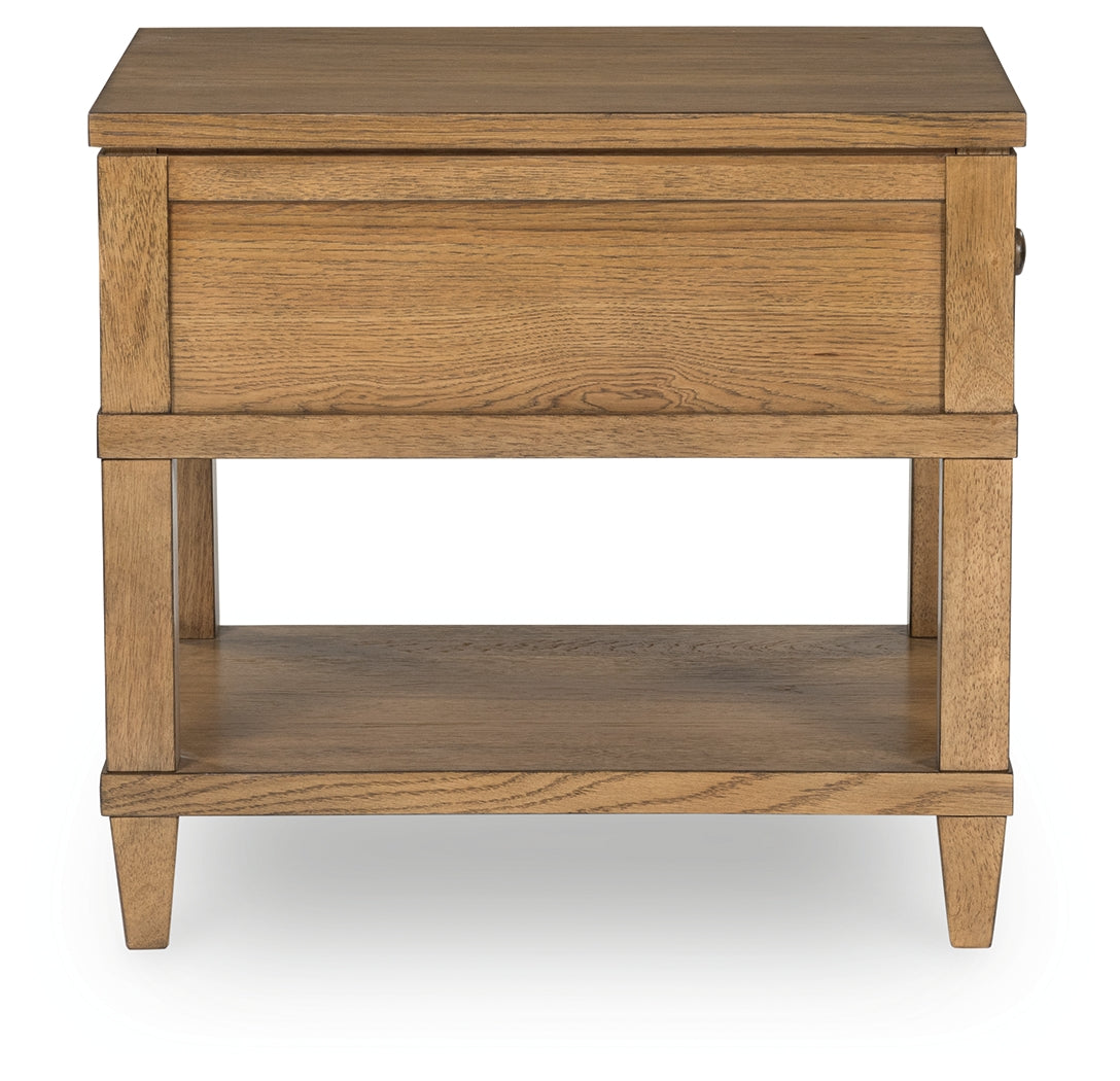 Sharlance Light Brown End Table - T655-3