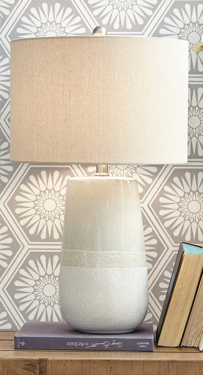 Shavon Beige/White Table Lamp (Set of 2) - L100724X2